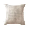 L'Effet Papillon Taie d'oreiller Tissé-teint petits carreaux Déco "Gaïa Mix" 60 x 60 cm & 50 x 70 cm "Gaze de Coton" - Gaïa Mix Pampa - 60 x 60 cm