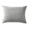 L'Effet Papillon Taie d'oreiller Tissé-teint petits carreaux Déco "Gaïa Mix" 60 x 60 cm & 50 x 70 cm "Gaze de Coton" - Gaïa Mix Nuage - 50 x 70 cm