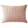 L'Effet Papillon Taie d'oreiller Tissé-teint grands carreaux Déco "Gaïa Match" 60 x 60 cm & 50 x 70 cm "Gaze de Coton" - Gaïa Match Guimauve - 50 x