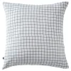 L'Effet Papillon Taie d'oreiller Tissé-teint petits carreaux Déco "Gaïa Mix" 60 x 60 cm & 50 x 70 cm "Gaze de Coton" - Gaïa Mix Chantilly - 60 x 60