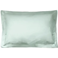 Linnea Taie d'oreiller uni 80x50 cm coton ALTO vert fleur d'amandier Discount