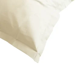 Linnea Taie d'oreiller uni 65x65 cm coton ALTO Crème Discount