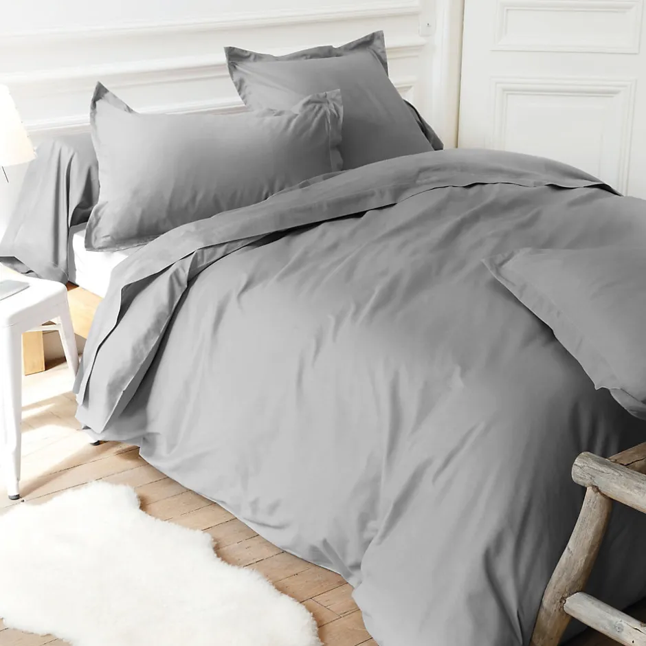 Linnea Taie d'oreiller uni 65x65 cm coton ALTO Alu