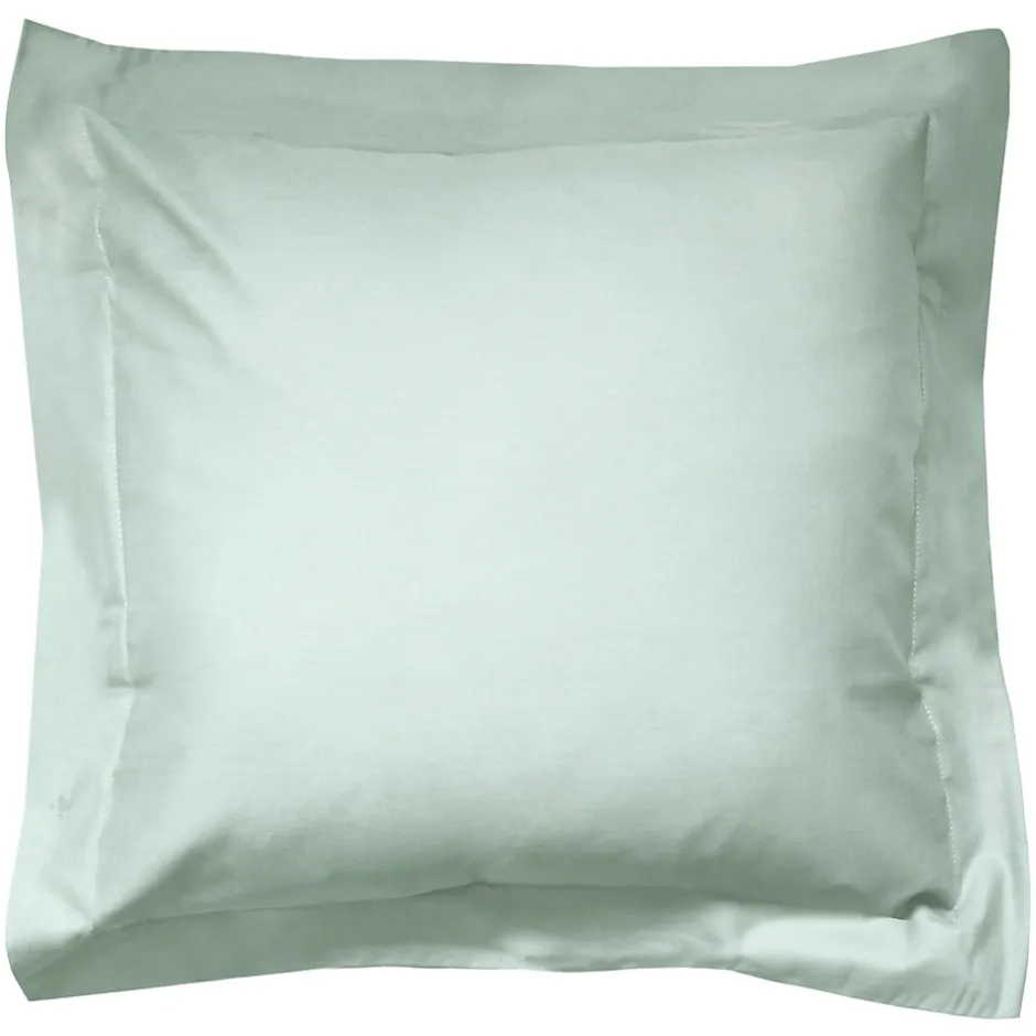 Linnea Taie d'oreiller uni 65x65 cm coton ALTO vert fleur d'amandier