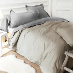 Linnea Taie d'oreiller uni 65x65 cm coton ALTO Chamois