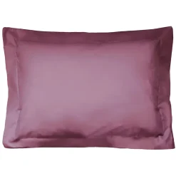 Linnea Taie d'oreiller uni 60x40 cm coton ALTO Raisin Discount