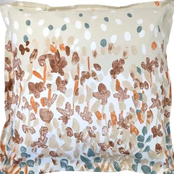 Linnea Taie d'oreiller uni 65x65 cm en coton ÉVASION pêche écru