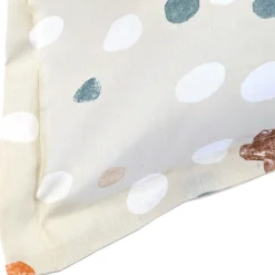 Linnea Taie d'oreiller uni 65x65 cm en coton ÉVASION pêche écru