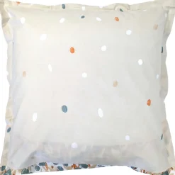 Linnea Taie d'oreiller uni 65x65 cm en coton ÉVASION pêche écru