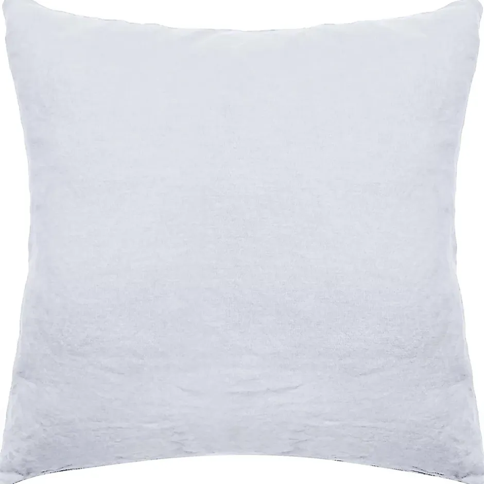 Linnea Taie d'oreiller uni 65X65 cm lin lavé froissé SONATE blanc Neige Outlet