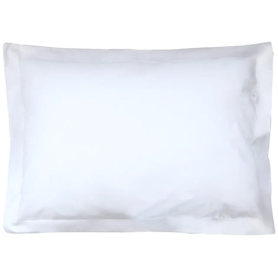 Linnea Taie d'oreiller uni 70x50 cm pur percale PRIMO Blanc