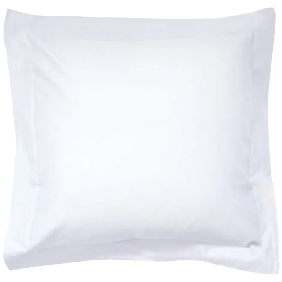 Linnea Taie d'oreiller uni 65x65 cm pur percale PRIMO Blanc