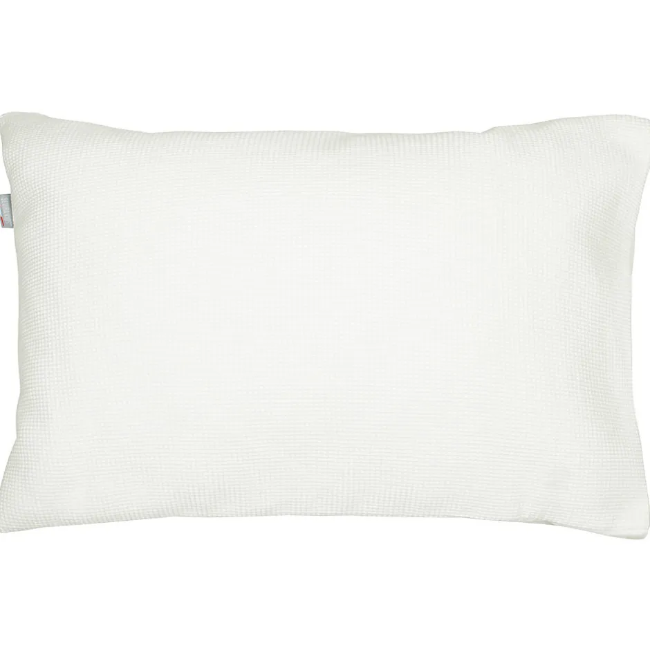 Sevira Kids Taie d'oreiller unie en coton nid d'abeille