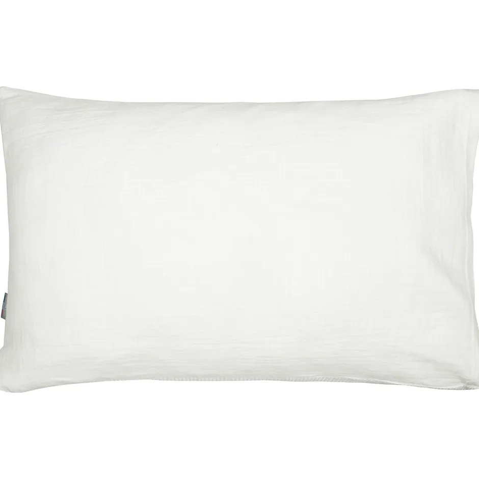 Sevira Kids Taie d'oreiller unie en coton nid d'abeille