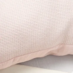 Sevira Kids Taie d'oreiller unie en coton nid d'abeille Best
