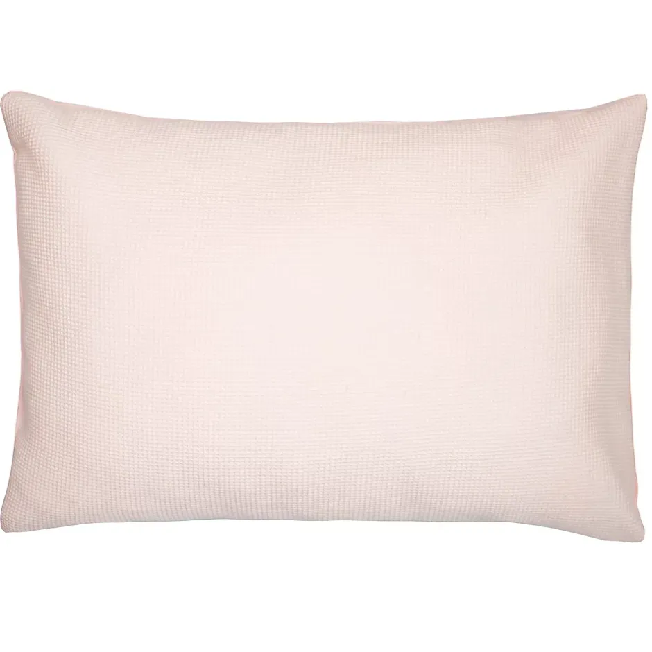Sevira Kids Taie d'oreiller unie en coton nid d'abeille Best