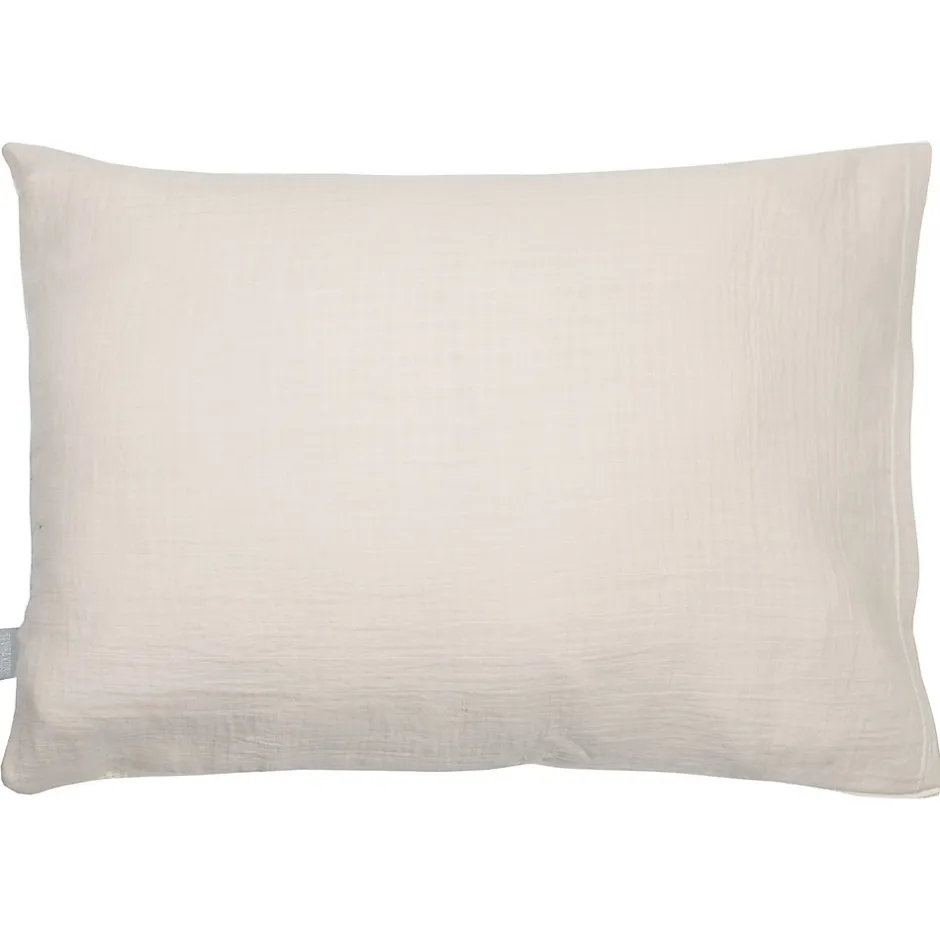 Sevira Kids Taie d'oreiller unie en coton nid d'abeille