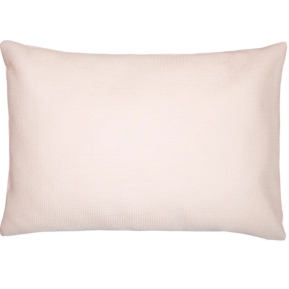 Sevira Kids Taie d'oreiller unie en coton nid d'abeille