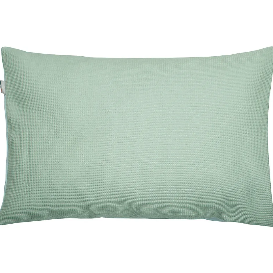 Sevira Kids Taie d'oreiller unie en coton nid d'abeille