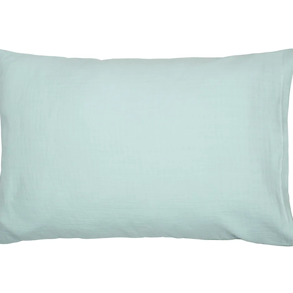 Sevira Kids Taie d'oreiller unie en coton nid d'abeille