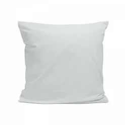 Bleu Calin Taie d'oreiller unie 65x65cm PERCALE GRIS CLAIR Sale
