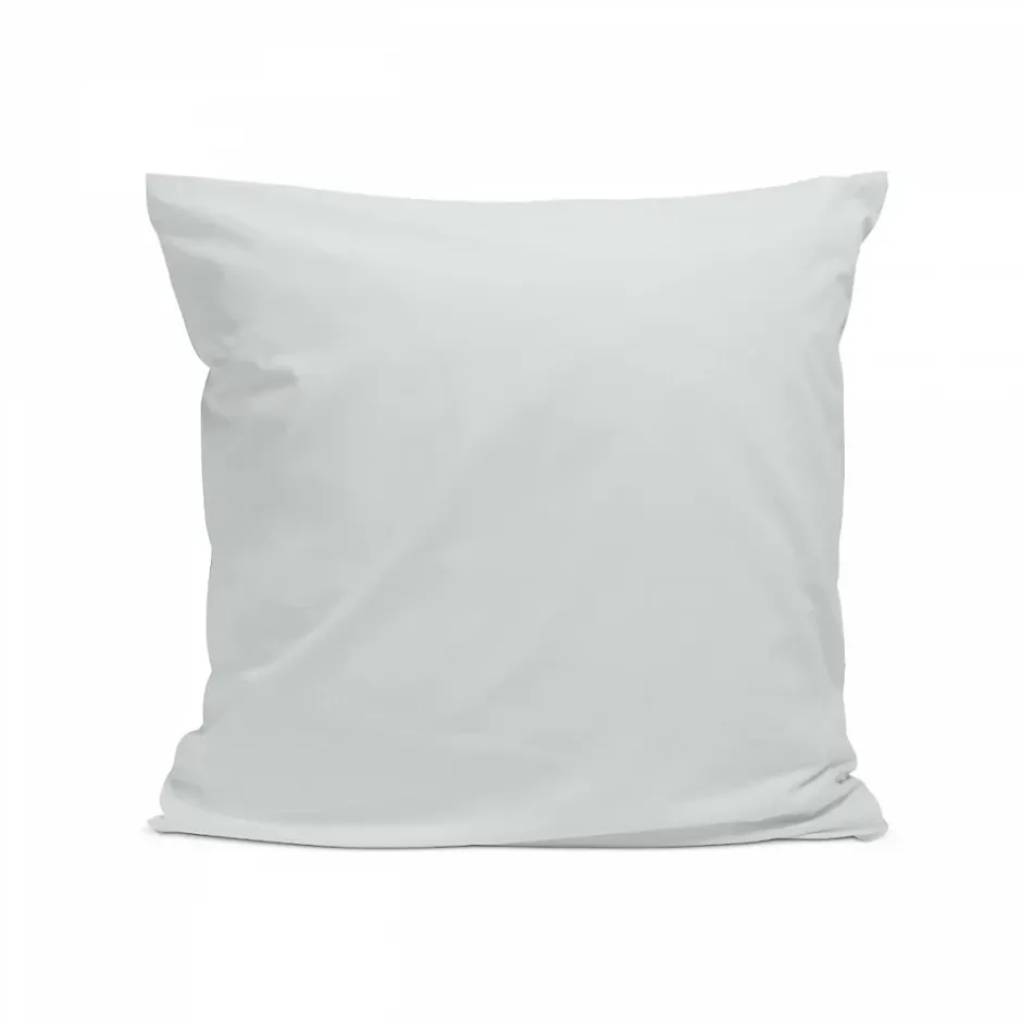 Bleu Calin Taie d'oreiller unie 65x65cm PERCALE GRIS CLAIR Sale