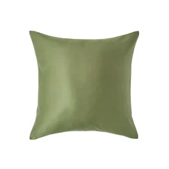 Homescapes Taie d'oreiller vert mousse en coton égyptien bio 400 fils, 40x40 cm - Clearance