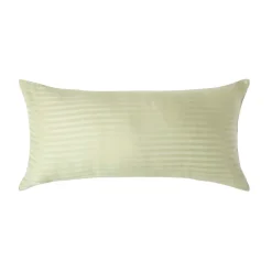 Homescapes Taie d'oreiller vert sauge satin rayé en coton égyptien 330 fils, 40x80 cm - Sale