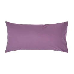 Homescapes Taie d'oreiller violet 100% coton égyptien 200 fils, 40x80 cm - Outlet
