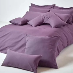 Homescapes Taie d'oreiller violet 100% coton égyptien 200 fils, 50x75 cm - New