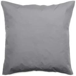 Linnea Taie d'oreiller volants plats 65x65 cm percale MANOIR gris Ardoise Hot