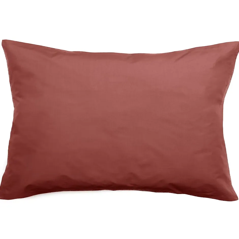 Linnea Taie d'oreiller volants plats 50x70 cm percale MANOIR rose Peche Clearance