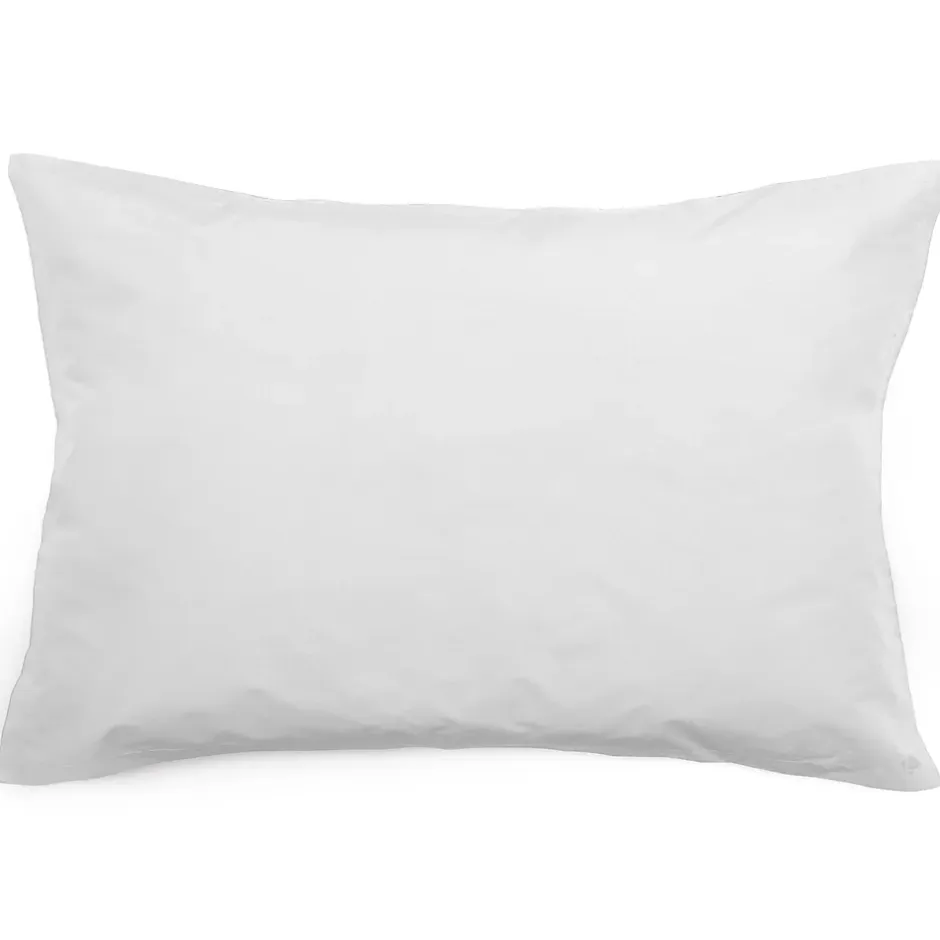 Linnea Taie d'oreiller volants plats 50x70 cm percale MANOIR gris Perle Hot