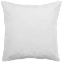 Linnea Taie d'oreiller volants plats 65x65 cm percale MANOIR gris Perle