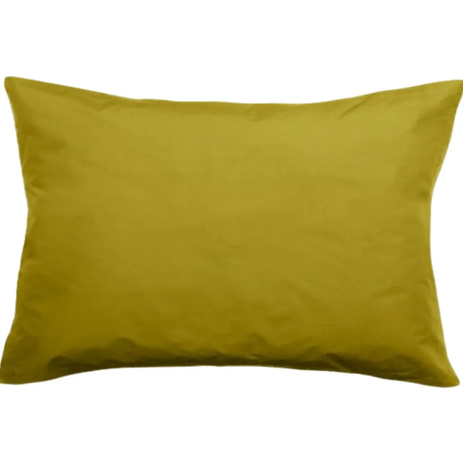 Linnea Taie d'oreiller volants plats 50x70 cm percale MANOIR vert Jasmin