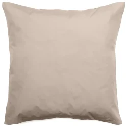 Linnea Taie d'oreiller volants plats 65x65 cm percale MANOIR beige Lin Hot