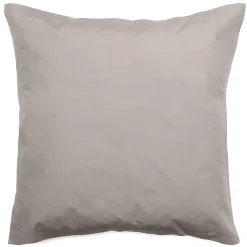 Linnea Taie d'oreiller volants plats 65x65 cm percale MANOIR gris Cendre