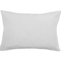 Linnea Taie d'oreiller volants plats 50x70 cm percale MANOIR blanc Neige