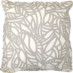 Linnea Taie d'oreiller 65x65 cm coton lavé SERENA géométrique Beige écru