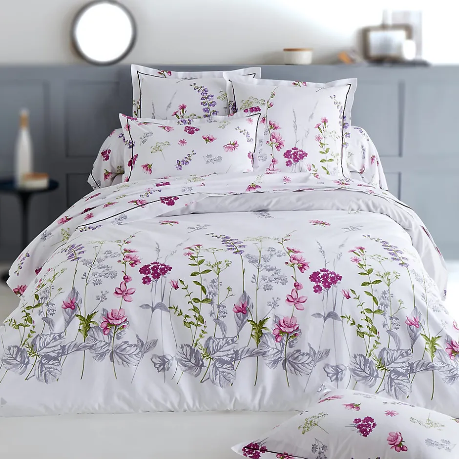 Linnea Taie d'oreiller 65x65 cm coton PRETTY blanc