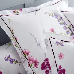 Linnea Taie d'oreiller 65x65 cm coton PRETTY blanc