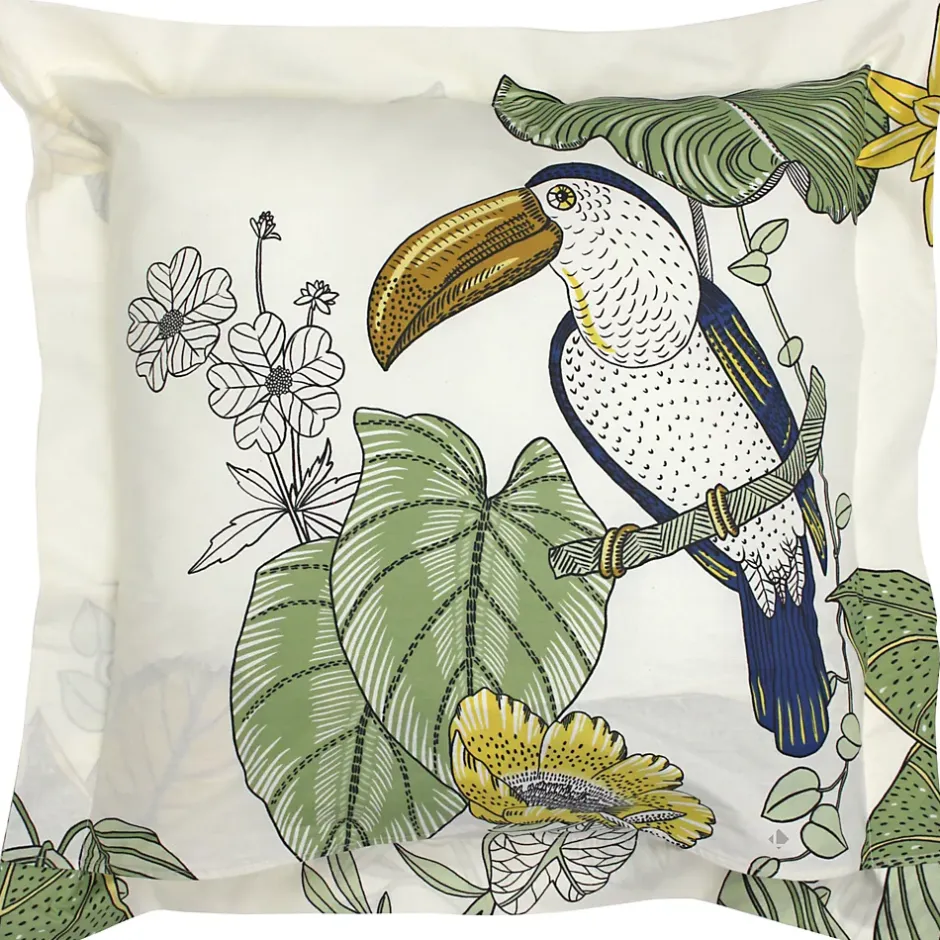 Linnea Taie d'oreiller 65x65 cm coton TOCO vert Online