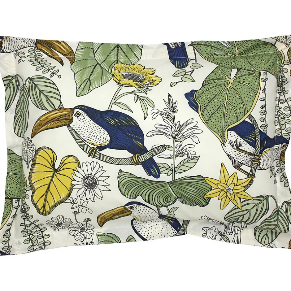 Linnea Taie d'oreiller 70x50 cm coton TOCO vert New
