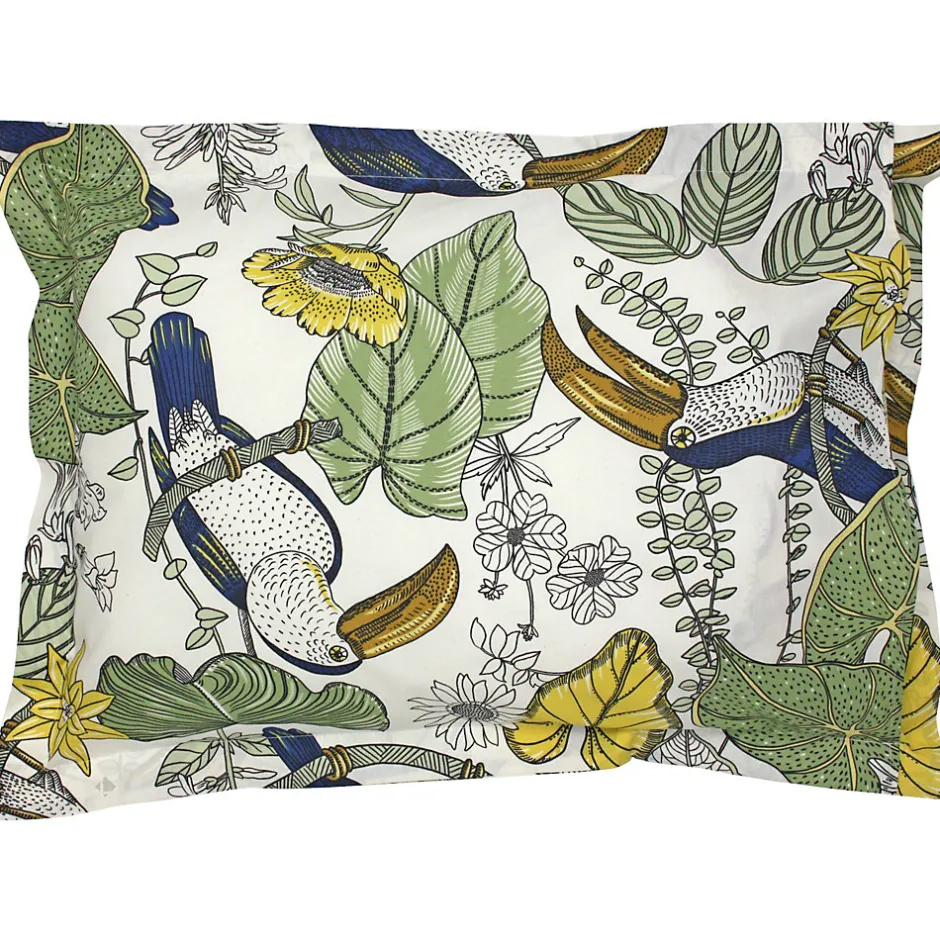 Linnea Taie d'oreiller 70x50 cm coton TOCO vert New