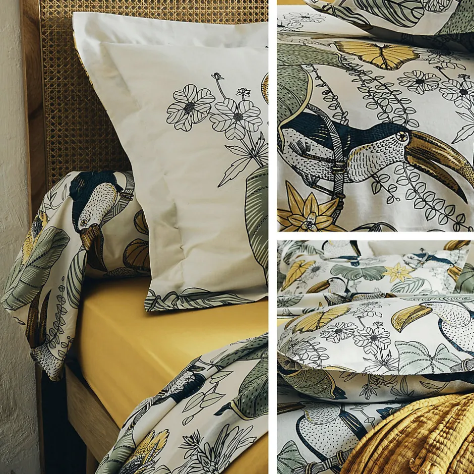 Linnea Taie d'oreiller 70x50 cm coton TOCO vert New