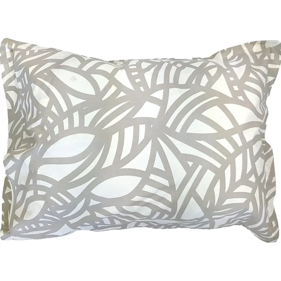 Linnea Taie d'oreiller 50x70 cm coton lavé SERENA géométrique Beige écru