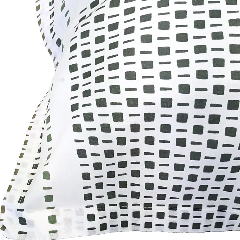 Linnea Taie d'oreiller 50x70 cm coton NIAGARA vert Kaki Sale