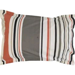 Linnea Taie d'oreiller 50x70 cm coton HUGO beige/corail