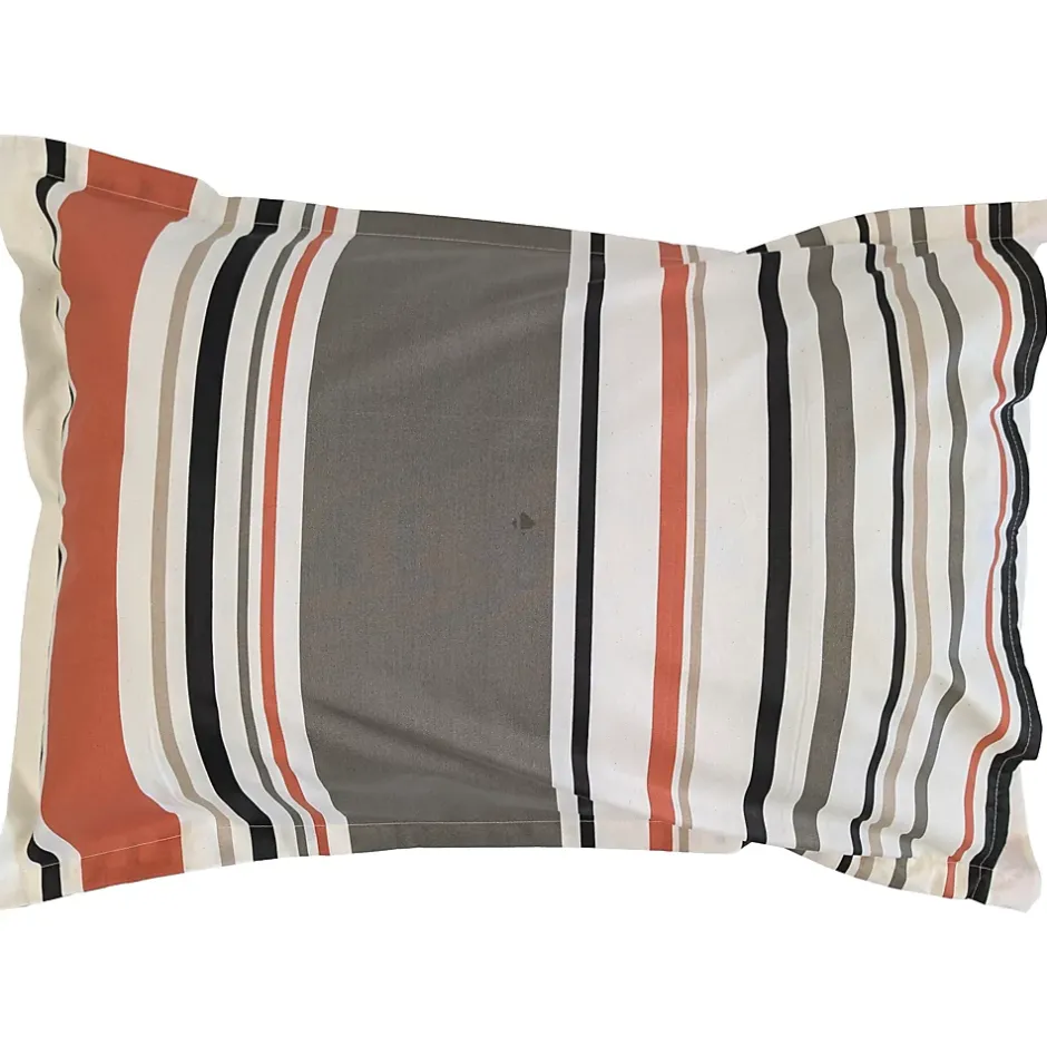 Linnea Taie d'oreiller 50x70 cm coton HUGO beige/corail