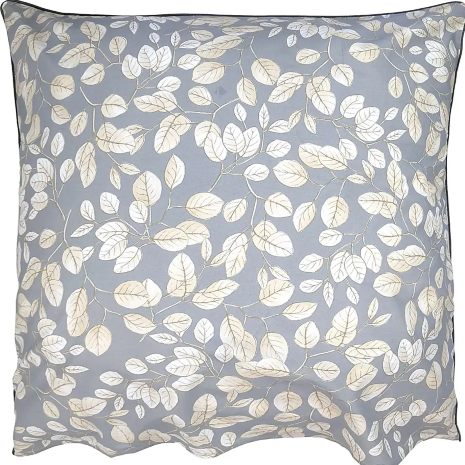 Linnea Taie d'oreiller 65x65 cm en 100% percale de coton LISON gris New